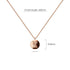 Solid 925 Sterling Silver Initial Alphabet Personalised Disc Necklace